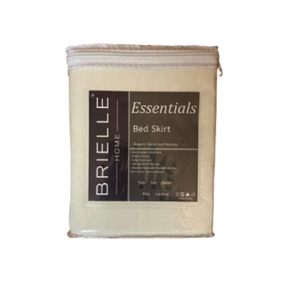 NWT Brielle Cream Twin Bed Skirt